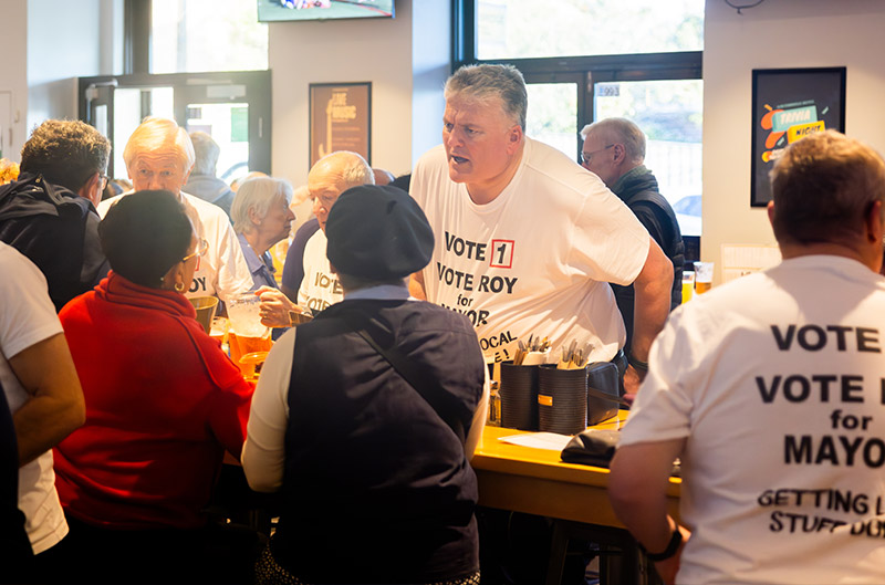 Roy at bar